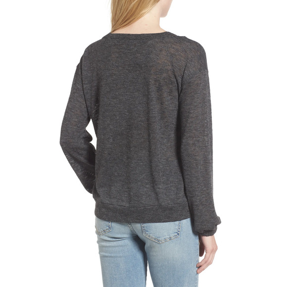 Splendid Ashbourne Knit Cut Out V Neck Top - XS - Picture 7 of 15